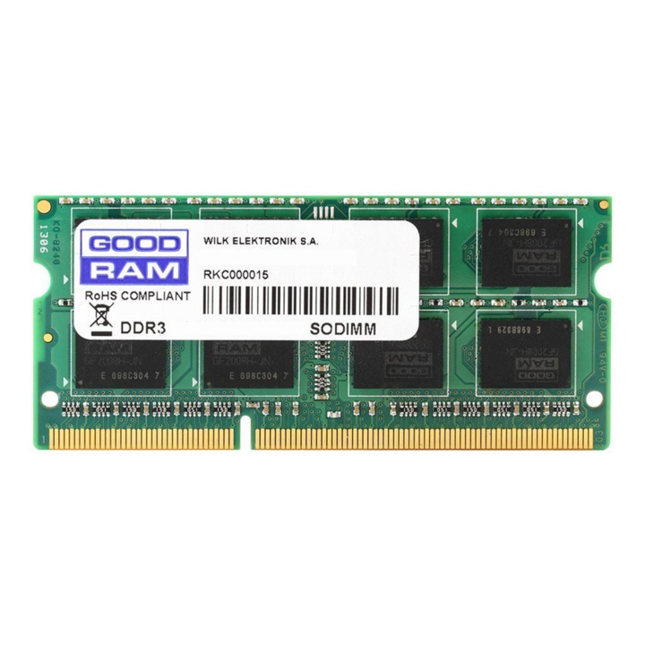 Memorie Laptop GOODRAM GR1600S3V64L11S/4G, DDR3, 1x4GB, 1600 MHz, CL11, 1.35V