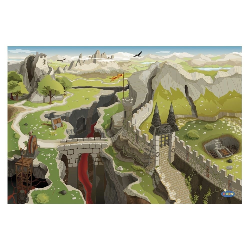 Covor de joaca Papo - Lumea Medievala