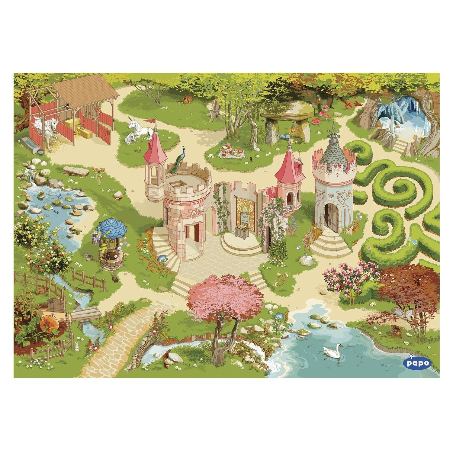 Covor de joaca Papo - Lumea de Basm