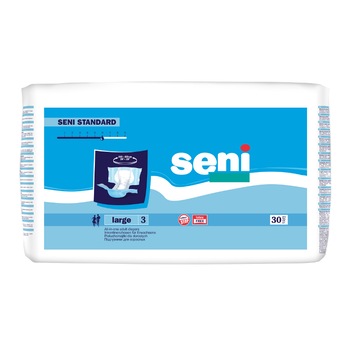 Scutece adulti SENI nr. 3 Large - L 30buc/set + Servetele Economice Babyfin 72Buc/Pachet Scutece adulti SENI nr. 3 Large - L 30buc/set + Servetele Economice Babyfin 72Buc/Pachet