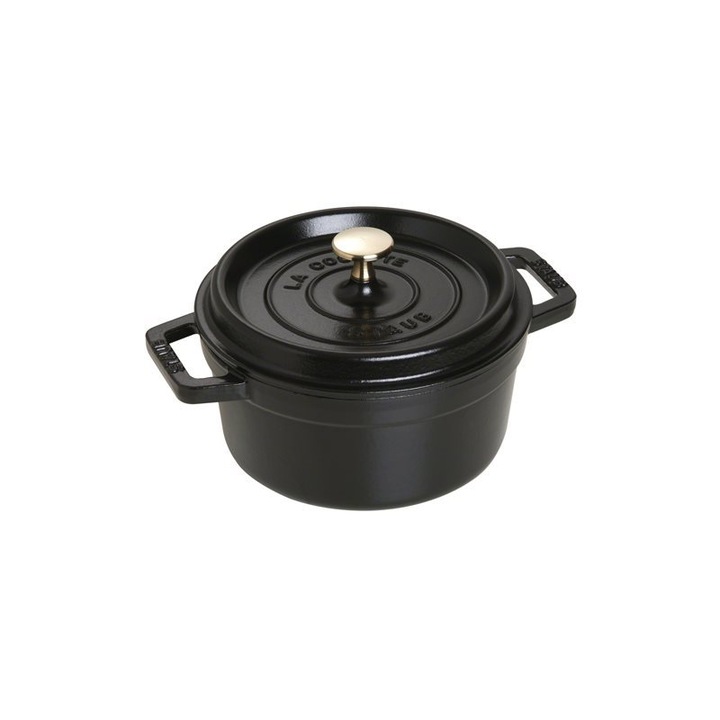 Тенджера Cocotte, чугунена, 20 см/2,2 л, Black - Staub