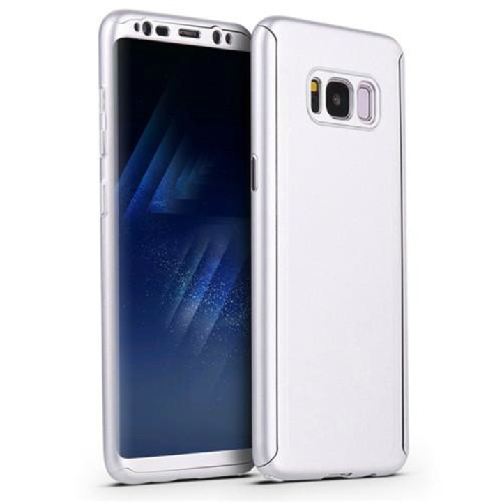 Калъф FullBody Silver за Samsung Galaxy S9 пълно покритие 360 градуса