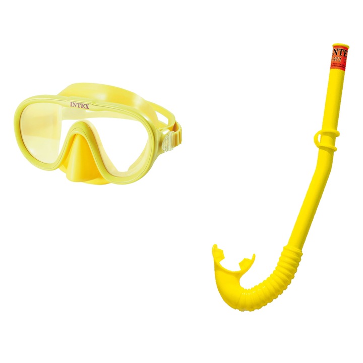 Set snorkeling Intex - Adventurer, galben
