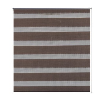 Rulou zebra, vidaXL, Poliester, 50 x 100 cm, Maro Rulou zebra, vidaXL, Poliester, 50 x 100 cm, Maro