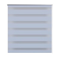 Stor fereastra Zebra, vidaXL, Poliester, 40 x 100 cm, Alb