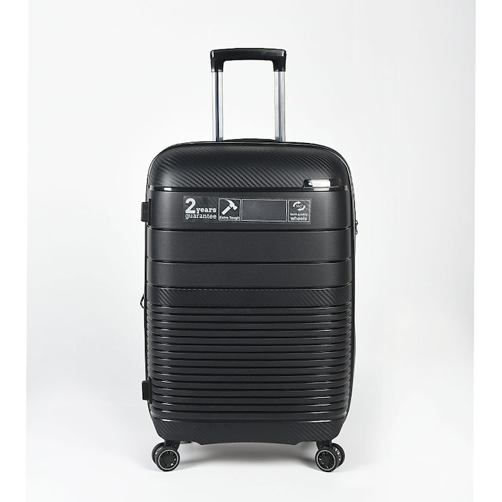 Куфар ESTIL Next, 76cm, 120 литра, черен