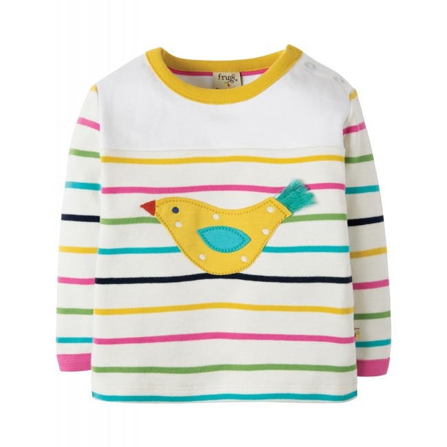 Bluza fete,Playtime Panel, Frugi, bumbac organic,0-3 luni, 56-62 cm.