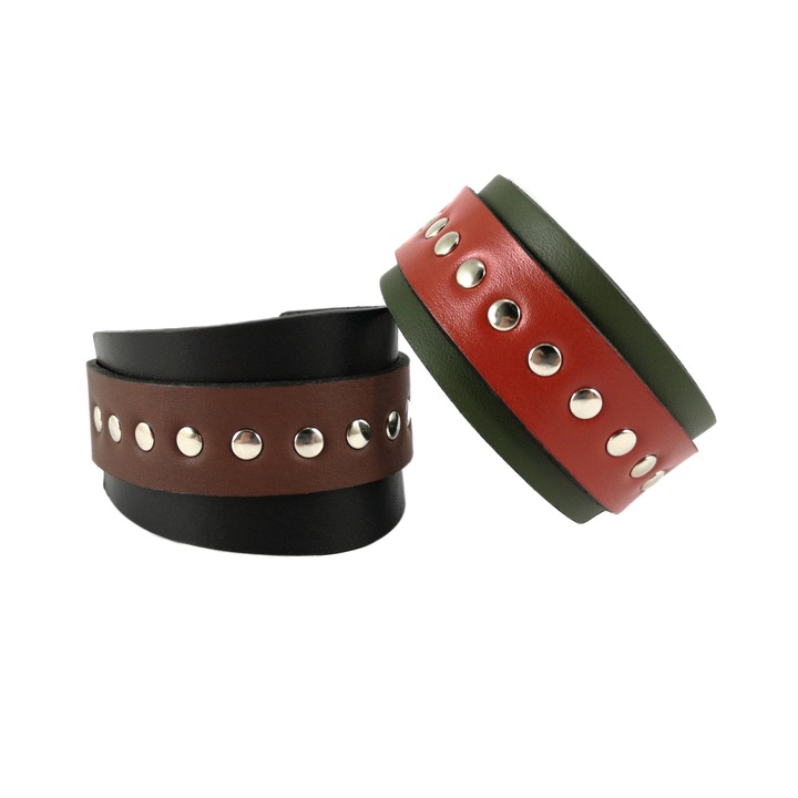 Set Bratari din Piele Naturala Ambrant JAKARO