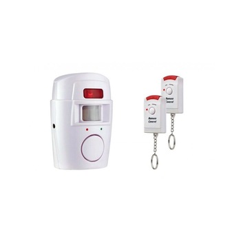 Alarma cu senzor de miscare, 2 telecomenzi incluse Alarma cu senzor de miscare, 2 telecomenzi incluse