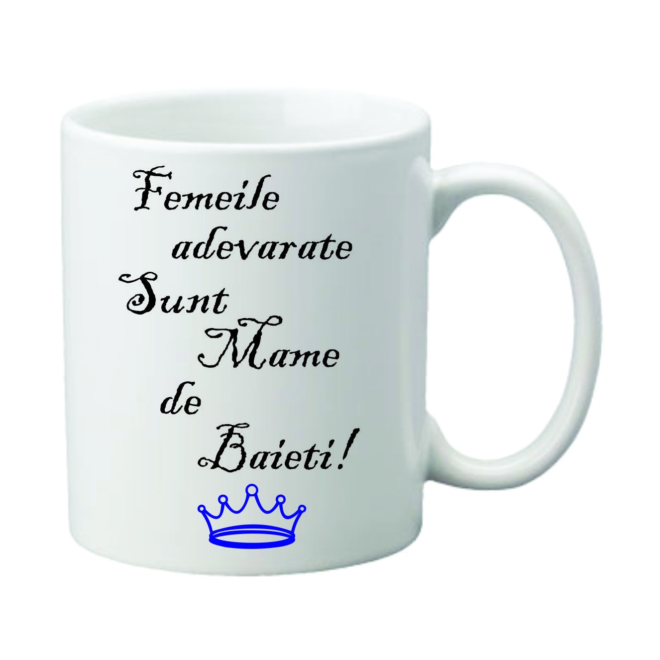 Cana alba, ceramica, capacitate 300 ml, personalizata 