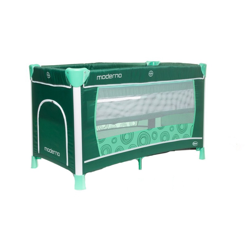 Patut pliabil pentru baieti 4Baby Moderno PPBM4-V, Verde