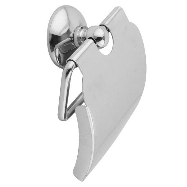 Suport pentru hartie igienica, iMK®, cu clapeta, cromat, 11 x 5 x 15 cm