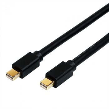 Cablu Mini Displayport la Mini Displayport v1.3 / v1.4 T-T 1m negru, Roline 11.04.5817 Cablu Mini Displayport la Mini Displayport v1.3 / v1.4 T-T 1m negru, Roline 11.04.5817