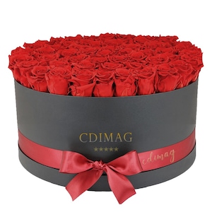 Aranjament Floral Trandafiri de Sapun, Lux Red,HandMade by CDIMAG