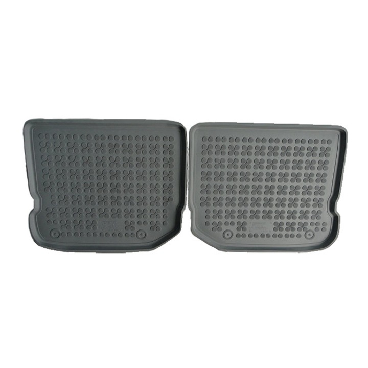 Set 4 covorase interior cauciuc stil tavita model Premium LUX dedicate Volkswagen Scirocco III 2008 Gri