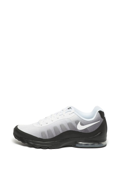 Nike, Air Max Invigor mintás textil sneaker, Fehér/Fekete/Szürke