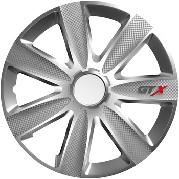 Set 4 buc capace roti GTX carbon silver 14 Set 4 buc capace roti GTX carbon silver 14