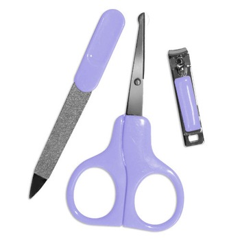 Set Lorelli de Ingrijire cu Forfecuta, Pila pentru Unghii si Unghiera, Violet Set Lorelli de Ingrijire cu Forfecuta, Pila pentru Unghii si Unghiera, Violet
