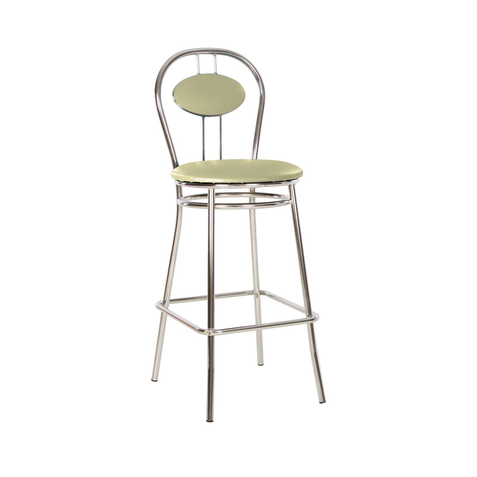 Scaun de bar TIZIANO Hoker, Oliv piele ecologica