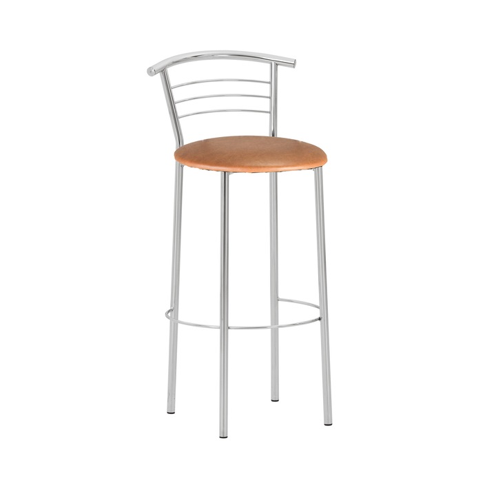 Scaun de bar MARCO Hoker, Aramiu piele ecologica