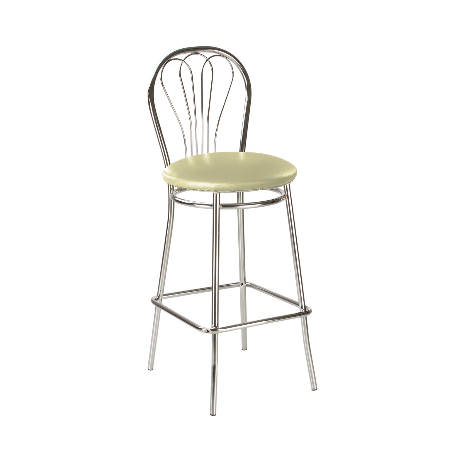 Scaun de bar VENUS Hoker, Oliv piele ecologica