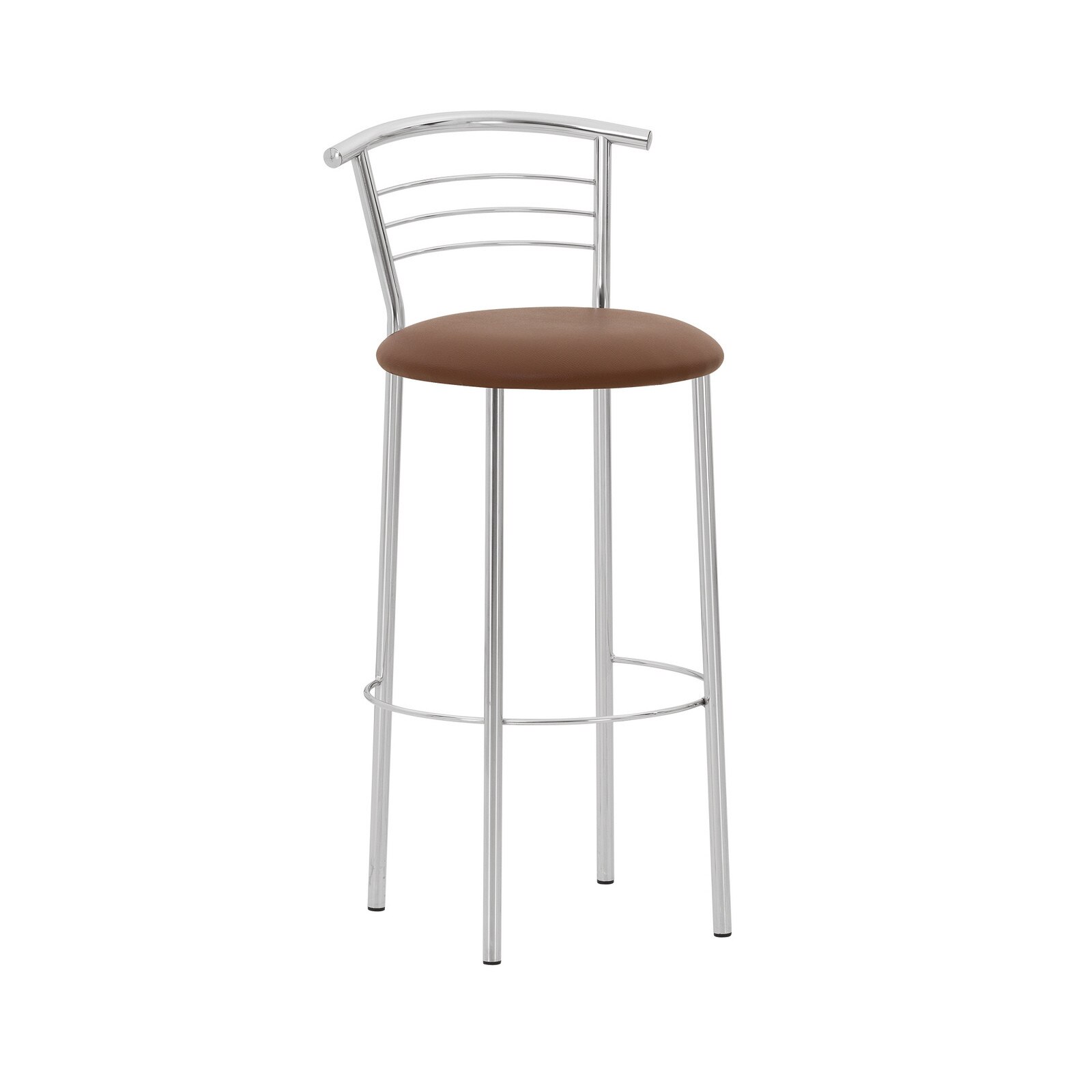 Scaun de bar MARCO Hoker, Maro piele ecologica