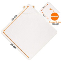 prosop de baie cu gluga din bambus organic 100 calitate premium pentru bebelusi fiziotabkids - super absorbant tip halat moale si pufos cu capison pentru copii 90x90 pentru fete si baieti model urechi ursulet maro imagen 2_1_
0