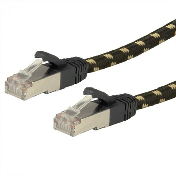 Cablu de retea S/FTP (PiMF) GOLD cat 6A 5m, Roline 21.15.2185 Cablu de retea S/FTP (PiMF) GOLD cat 6A 5m, Roline 21.15.2185