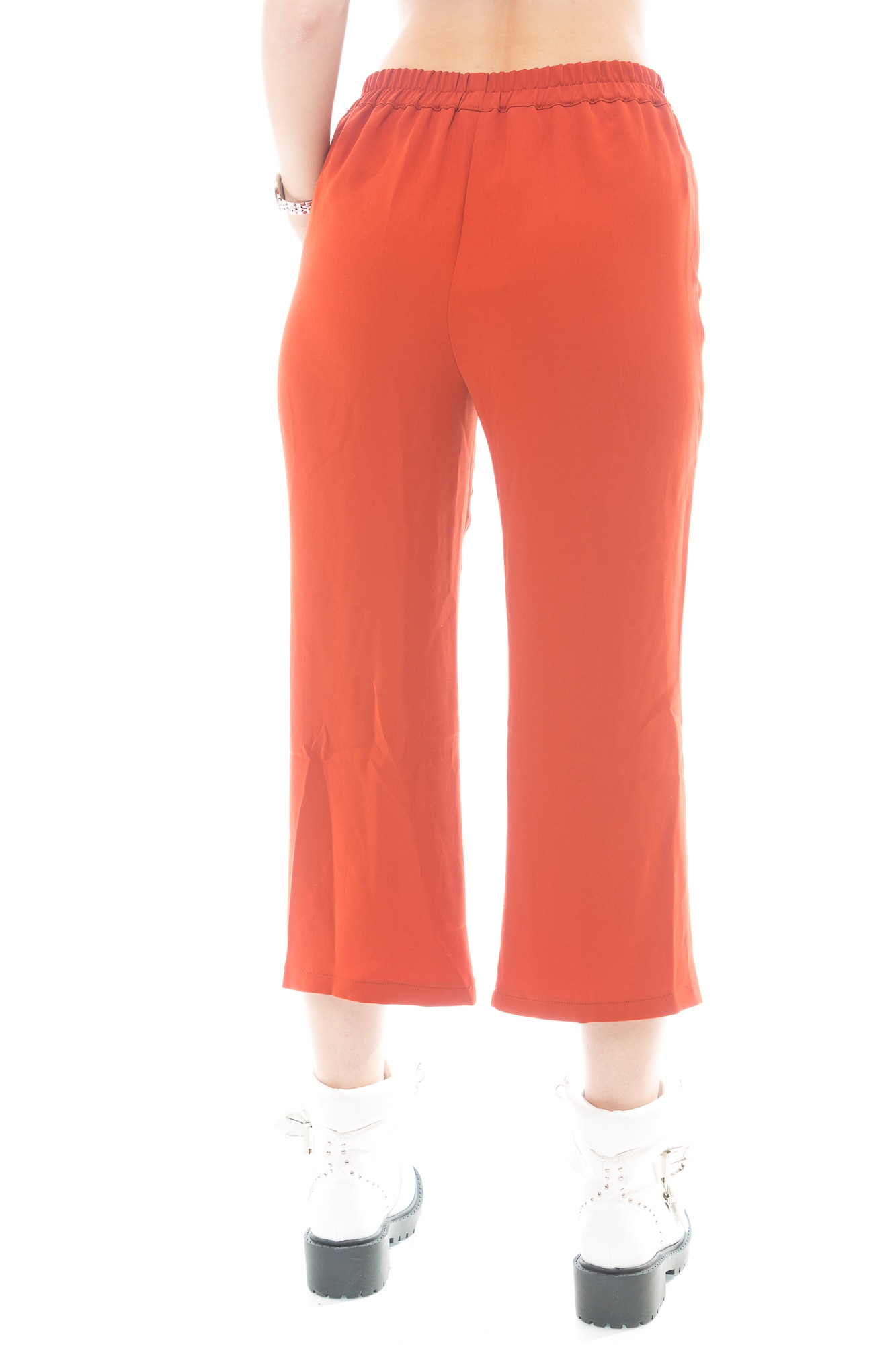 Dusty deliver profile Pantaloni dama Mango, caramiziu, lungime 3/4, marimea XS - eMAG.ro