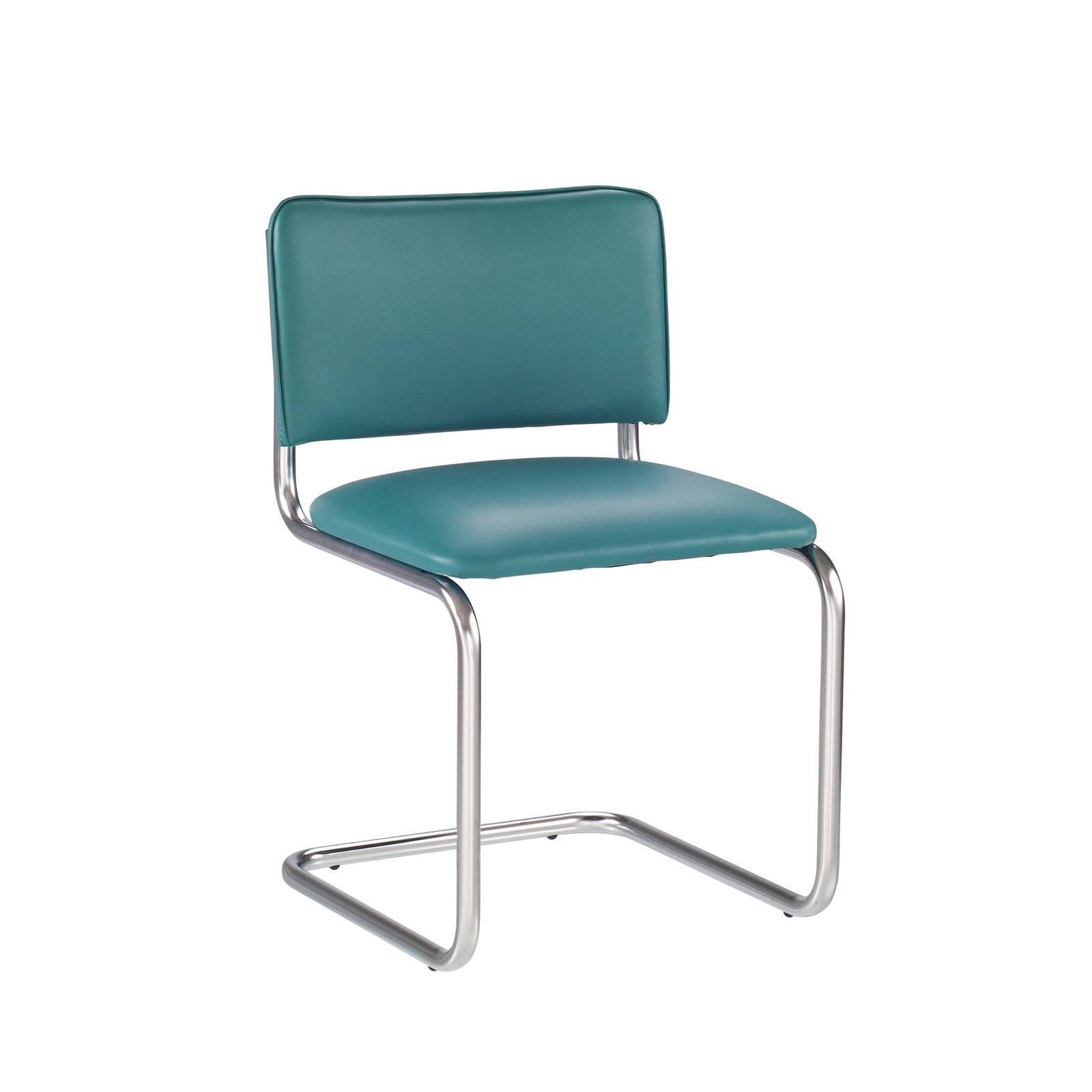 Scaun vizitator SYLWIA, Verde pin piele ecologica
