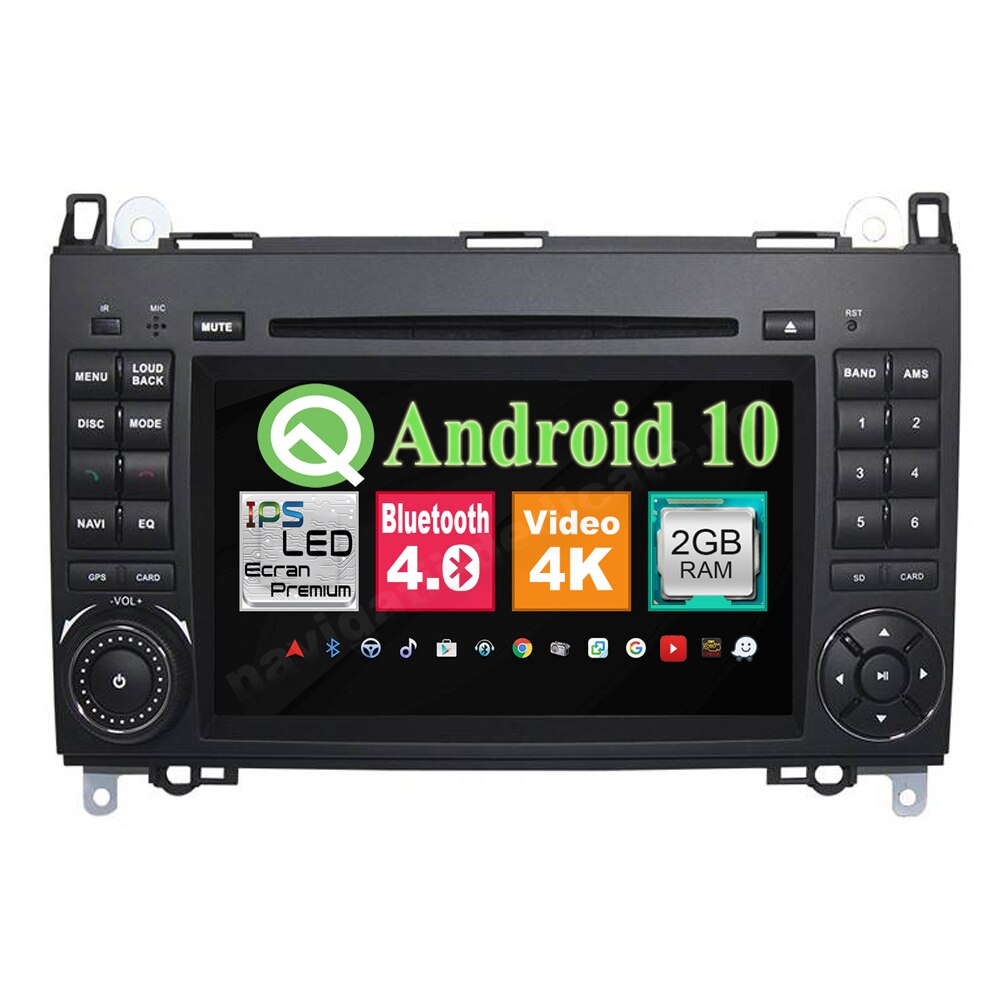 Navigatie Android Mercedes Benz A B Class Vito Viano Sprinter VW Crafter Ecran IPS NAVD-MT068