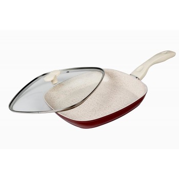 Tigaie gril din aluminiu, Heinner, HR-BET-GR001, 28 cm Tigaie gril din aluminiu, Heinner, HR-BET-GR001, 28 cm
