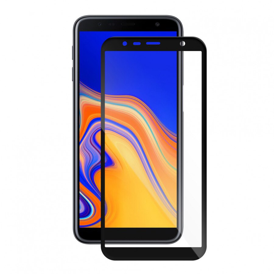Folie de protectie Vetter GO Tempered Glass pentru Samsung Galaxy J6 Plus, Full Frame, Black