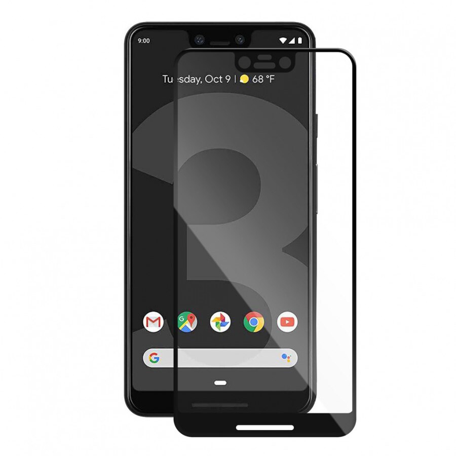 Folie de protectie Vetter GO Tempered Glass pentru Google Pixel 3 XL, Full Frame 3D, Black