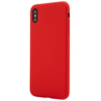 Husa de protectie Vetter Clip-On Soft Touch Silk Series pentru iPhone XS Max, Red Husa de protectie Vetter Clip-On Soft Touch Silk Series pentru iPhone XS Max, Red
