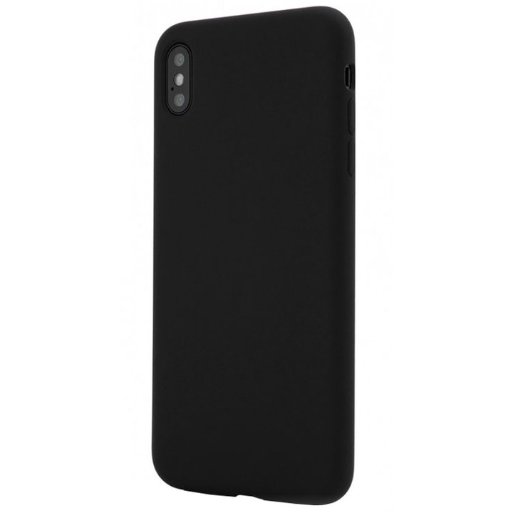 Husa de protectie Vetter Clip-On Soft Touch Silk Series pentru iPhone XS Max, Black
