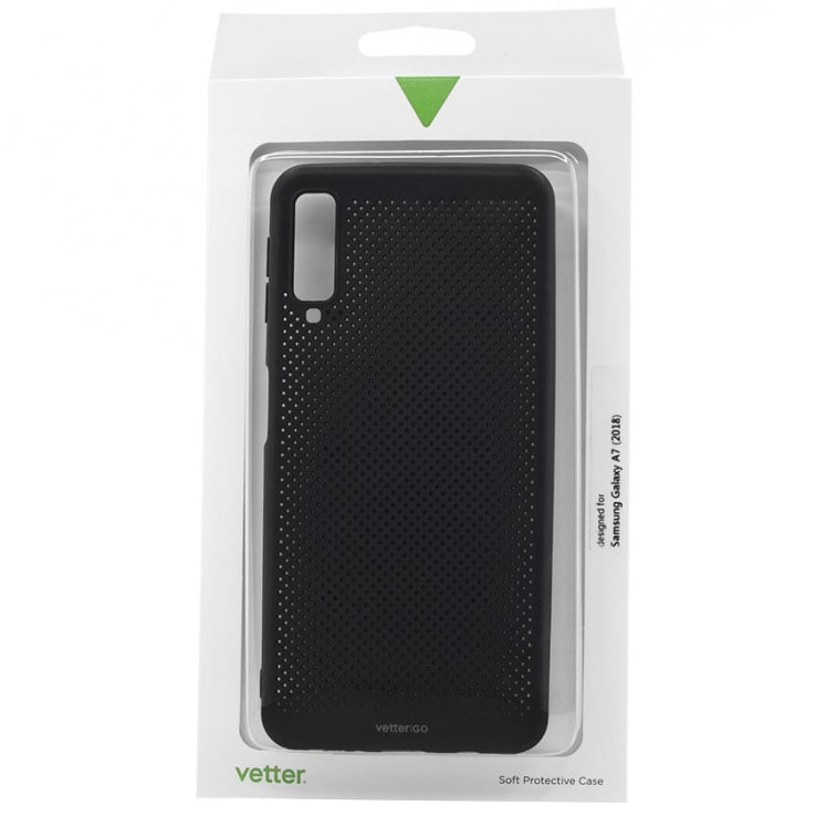 Husa de protectie Vetter GO, Vent Soft pentru Samsung Galaxy A7 (2018), Black