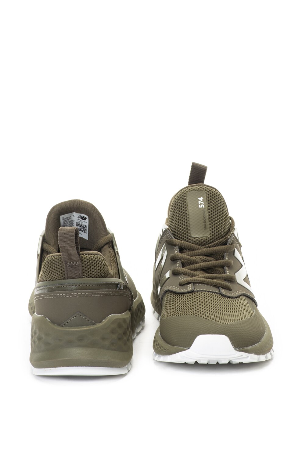 New Balance, 574S Version bebújós sneakers cipő, Katonai zöld