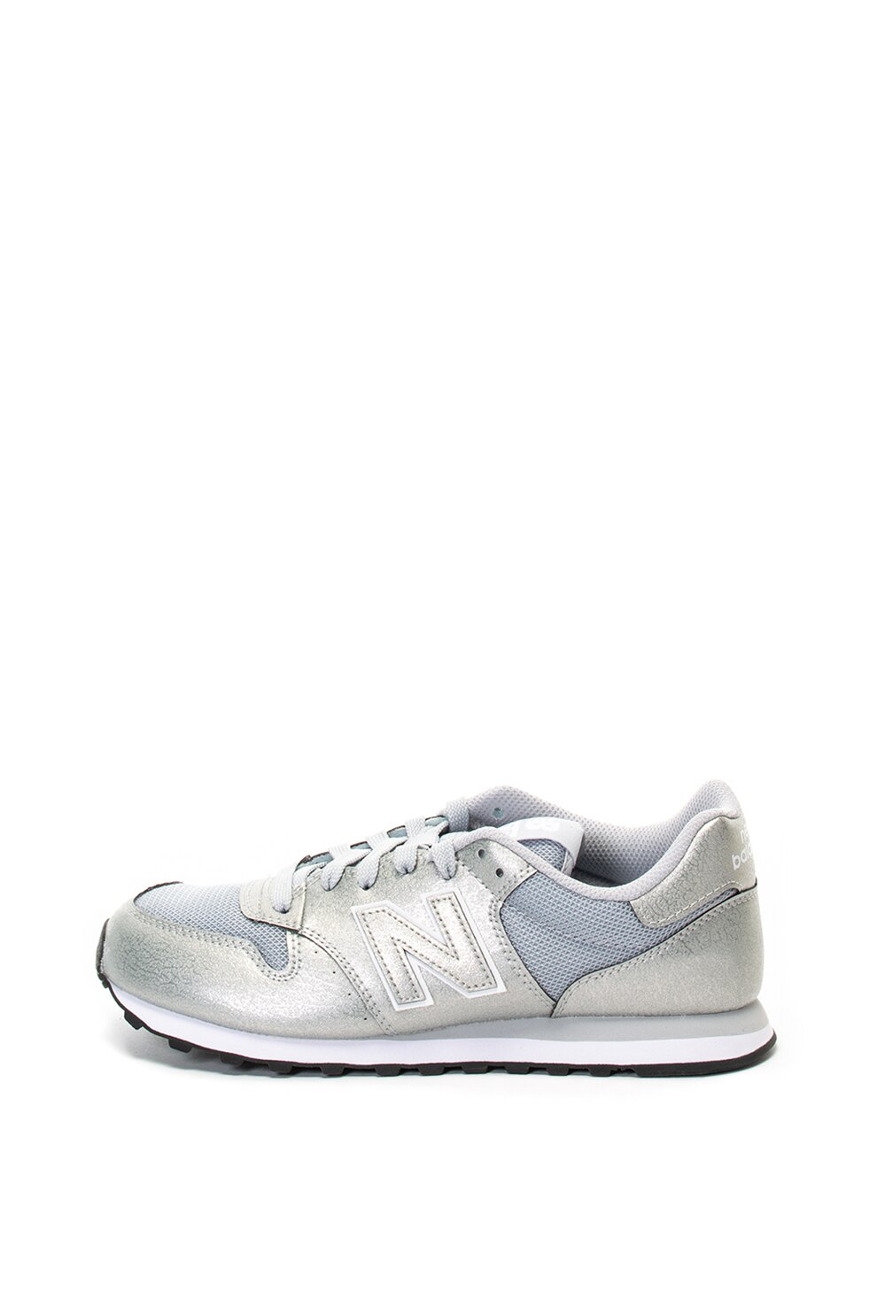 New Balance, Pantofi sport de piele ecologica, cu logo 500