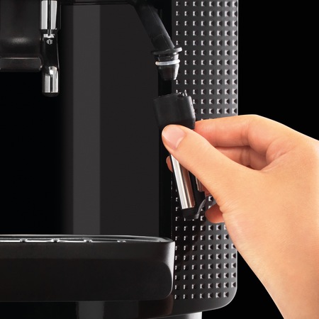 Espressor automat Krups EA81M870 Essential, 1450 W, 15 bar, Recipient Lapte, rasnita metal, Thermoblock, Negru