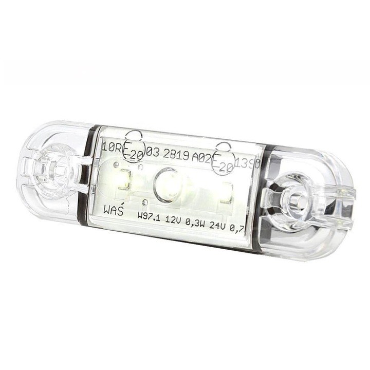 Lampa gabarit 84x24, LED, slim, alba, 12-24V, W97.3 710 Was