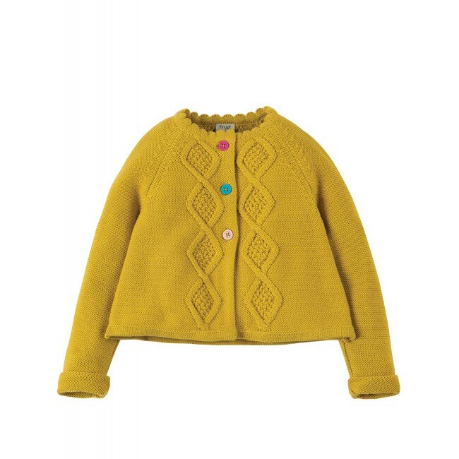 Cardigan fete, Carrie Cable Frugi,bumbac organic, 18-24 luni,86-92 cm