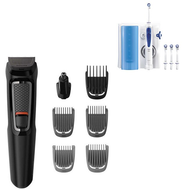 Aparat de tuns barba si parul 7 in 1 Philips MG3720/15 +Irigator bucal Oral-B Oxyjet Healthjet-MD20