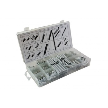 Set trusa arcuri de compresie si tractiune, 200 buc, diverse marimi Set trusa arcuri de compresie si tractiune, 200 buc, diverse marimi