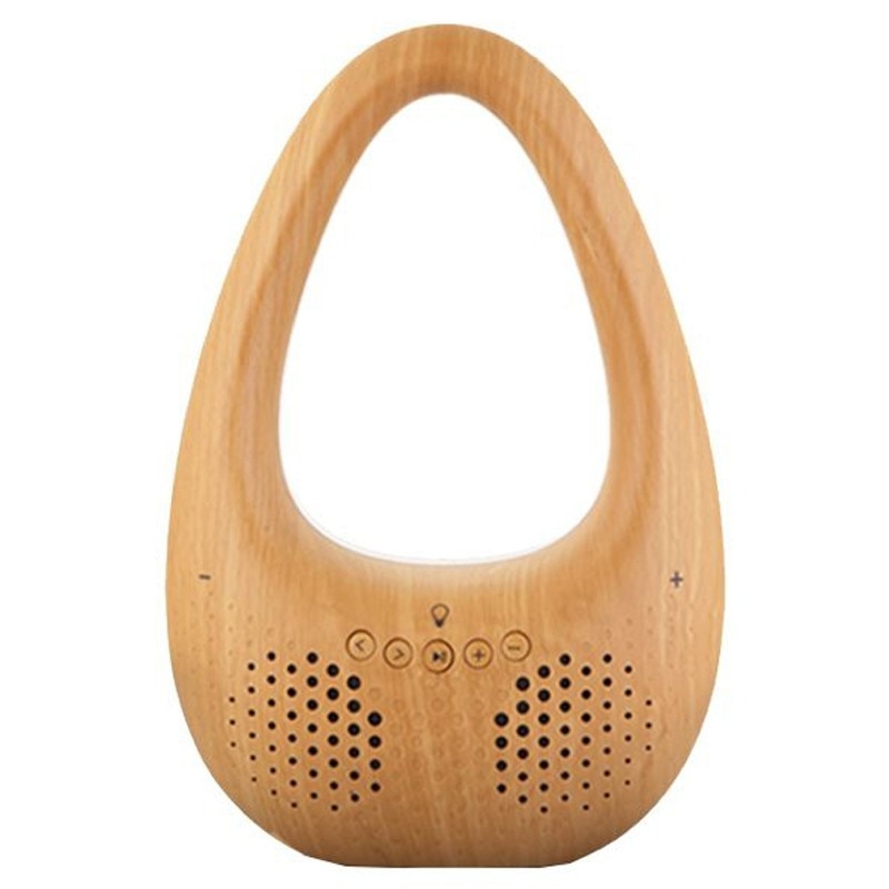 Boxa portabila activa Akai Bluetooth, 10 W, Aux in, TF, lumina led cu control touch, maro