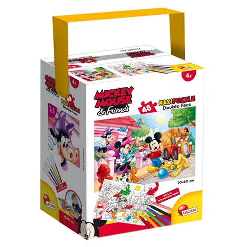 Puzzle Lisciani, Maxi, in cutie, Mickey, 48 piese