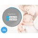 Bratara fitness inteligenta Twinkler, Monitorizare presiune sanguina, Calorii, Monitorizare somn, Calculator distanta parcursa, Asistenta in timpul exercitiilor fizice, Albastru