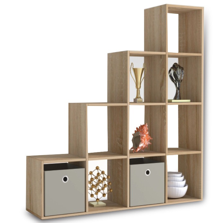 Etajera Piramida, stejar sonoma , 139x144x33 cm , Bortis Impex