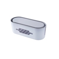 Organizator cabluri, cutie gestionare cabluri birou, Cable Management Box, alb FMD172