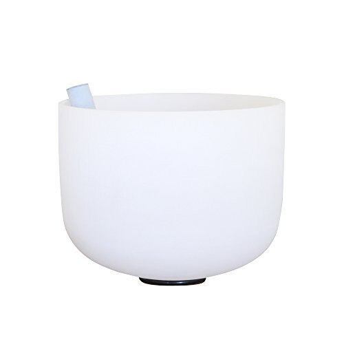 Bol cantator din cristal - Alb, diametru 25 cm